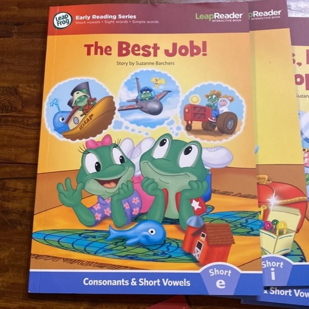 LeapFrog Tag LeapReader Learn to Read Vol 1 Short Vowels 6 Paperback Books